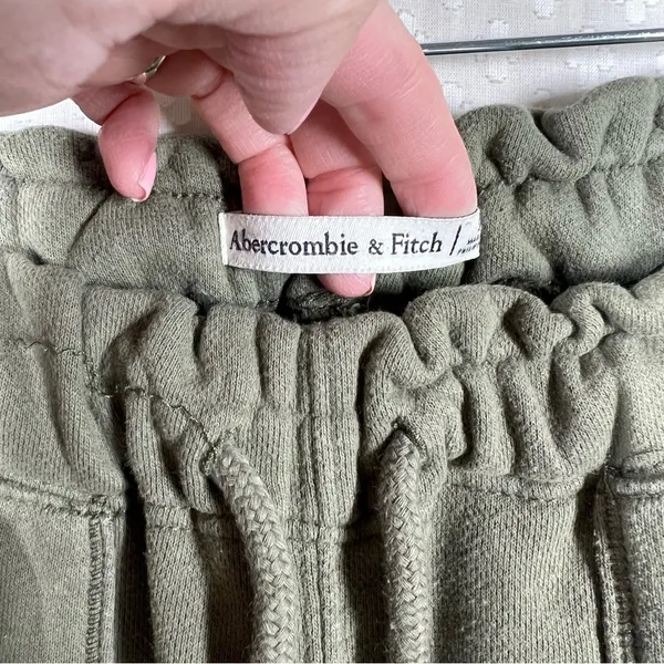 Abercrombie & Fitch Green High‎ Rise French Terry Jogger Sweatpants - Image 5