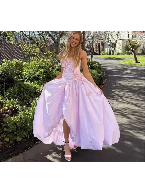 Aje Splendour Flower Applique Gown Pastel Pink Bubble Hem AU 14 US 10 Wedding - Image 7