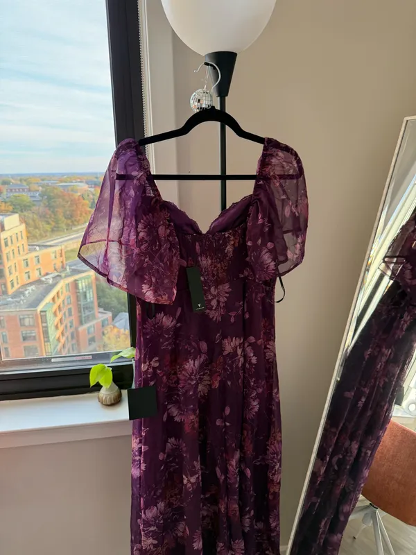 Lulus Purple Midi Dress - Image 4