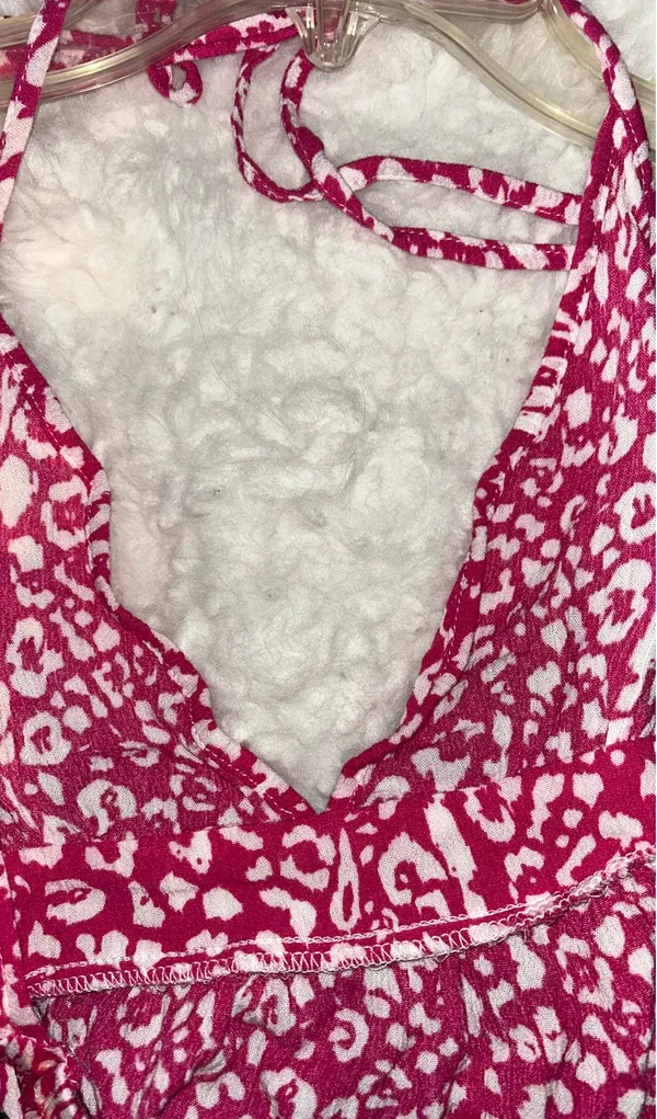SheIn Pink leopard print halter top - Image 9
