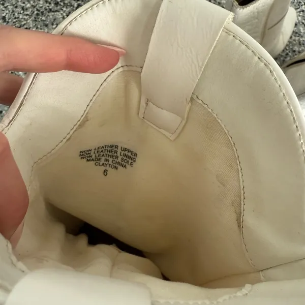 White Western Cowboy Boots Size 6 - Image 3