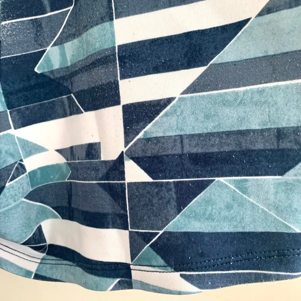 3/$15 Abercrombie & Fitch Abstract Geometric Print Skort in Blue - Image 7