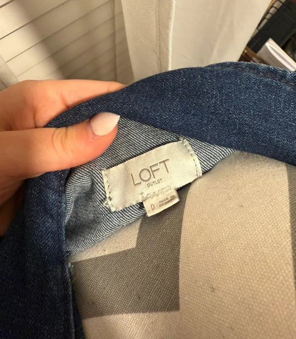Loft Denim Jean Dress - Image 5