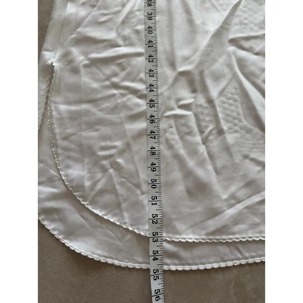 Ralph Montenero for Blanche Slip Nightgown Women Medium Ivory 1960s Vintage Lace - Image 6