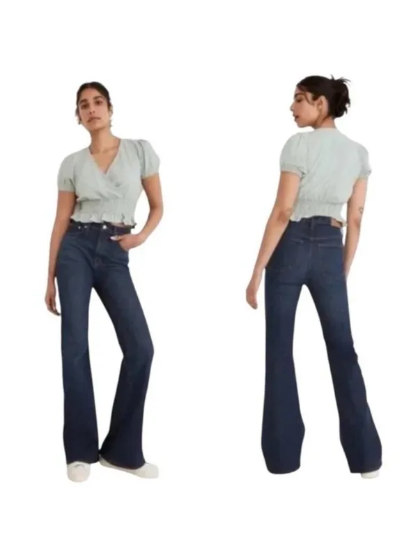Madewell The Perfect Vintage Flare Jeans Raw Hem Size 23 - Image 2