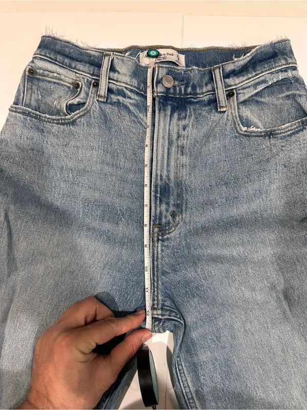 Abercrombie Curve Love 90s Straight Ultra High Rise Jeans 27 Light Wash - Image 9