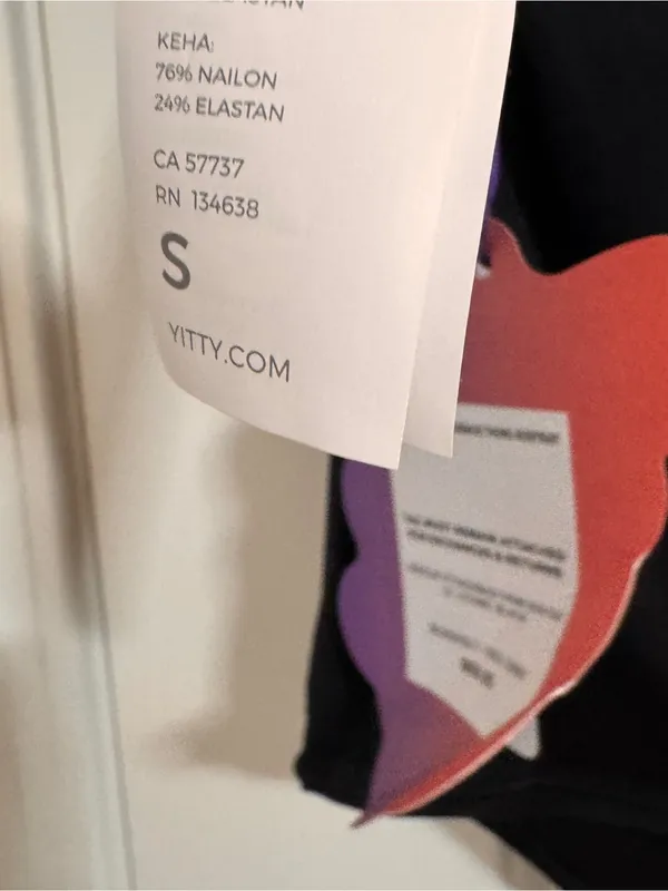 YITTY Black Racerback Bodysuit with Scoop Neck - Image 3