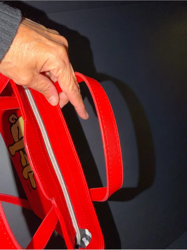 Marc Tetro Red Pug Crossbody Purse - Image 4