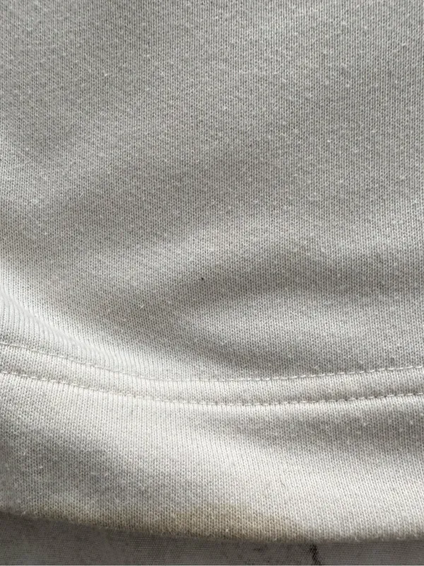 ALO Yoga Air Land Ocean Cream Short-Sleeve Cropped Hoodie sweatshirt, size M - Image 14