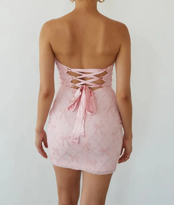 Mila Coquette Sequin Mini Dress - Image 2