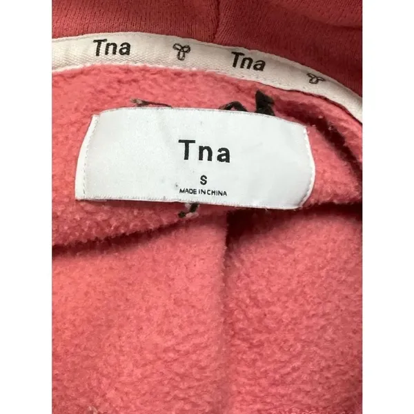 Aritzia TNA Cozy Sweatfleece Perfect Hoodie Sunwashed Pink Women’s Small - Image 2