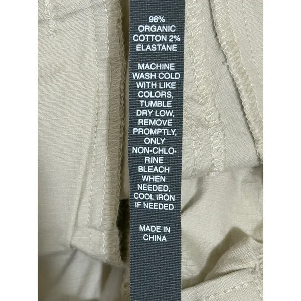 Vuori Ripstop Pant Womens Small Khaki Tan Organic‎ Cotton Stretch Hiking VW401 - Image 4