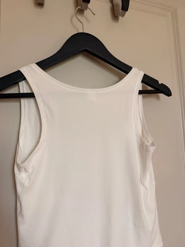 Lululemon Wundermost Ultra-Soft Nulu Square-Neck Sleeveless Bodysuit White - M - Image 3