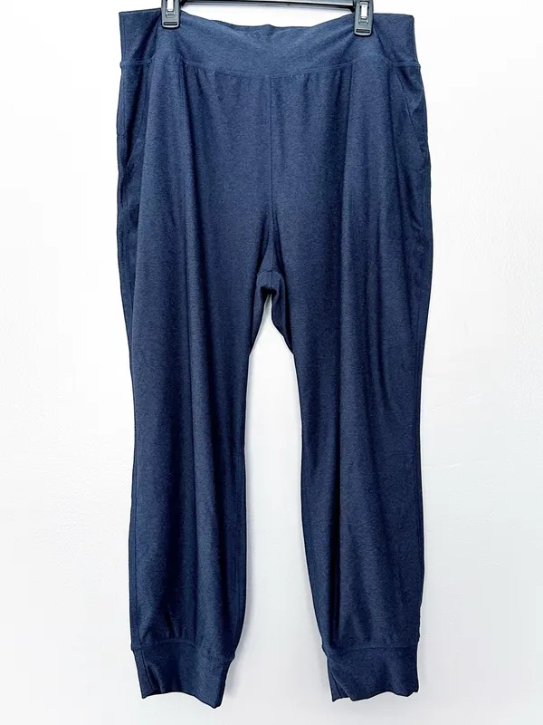 Old Navy Powersoft Extra High-Waisted Jogger Pants Women’s XL Navy - Image 5
