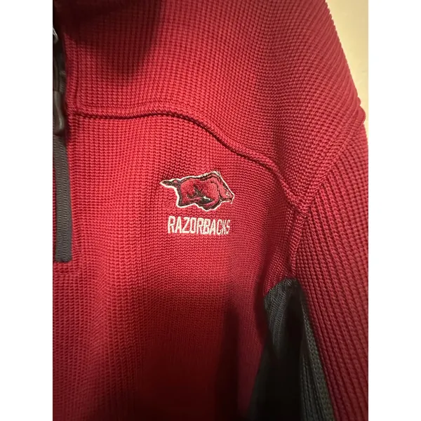 Colosseum Arkansas Razorbacks Womens Pullover Fleece Jacket Size S‎ Red - Image 4