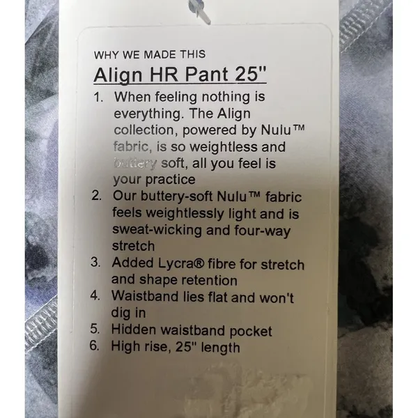 Lululemon Align HR Pant 25”‎ Kaleidofloral Multi Women’s Size 6 - Image 9