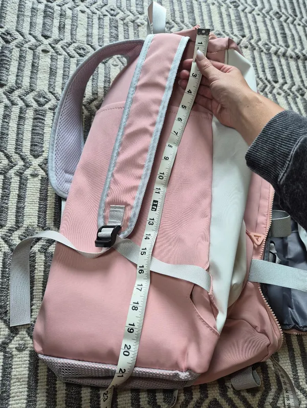 Colorblock Convertible Backpack Duffel Bag Travel Gym Bag Shoe Compartment - Image 3