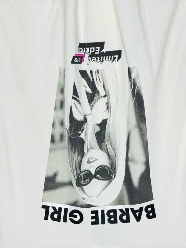 Barbie Girl Limited Edition Graphic Tee XL White Oversized Y2K Dollcore T-Shirt - Image 5