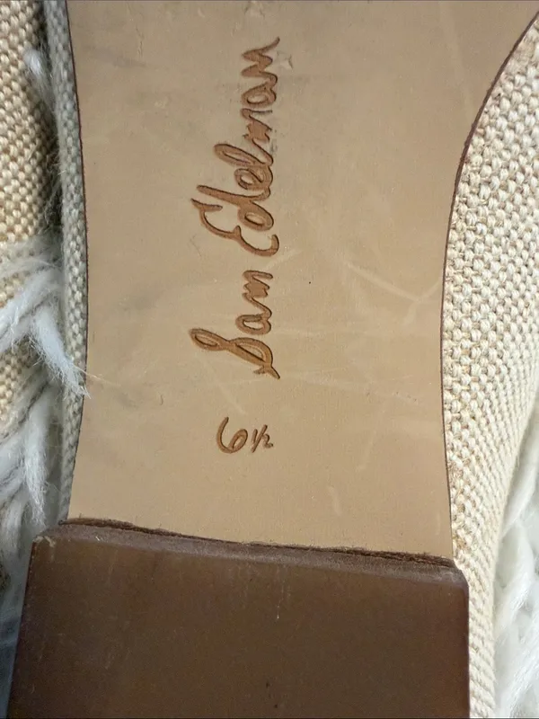 Sam Edelman Beige Slip-On Mule with Decorative Buckle size 6.5 excellent conditi - Image 6