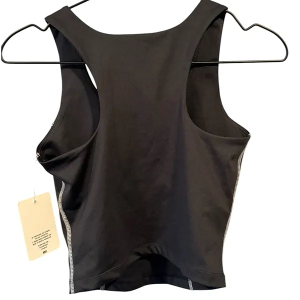 Year‎ of Ours Tread Crop Top Racerback Black White XS - Image 5