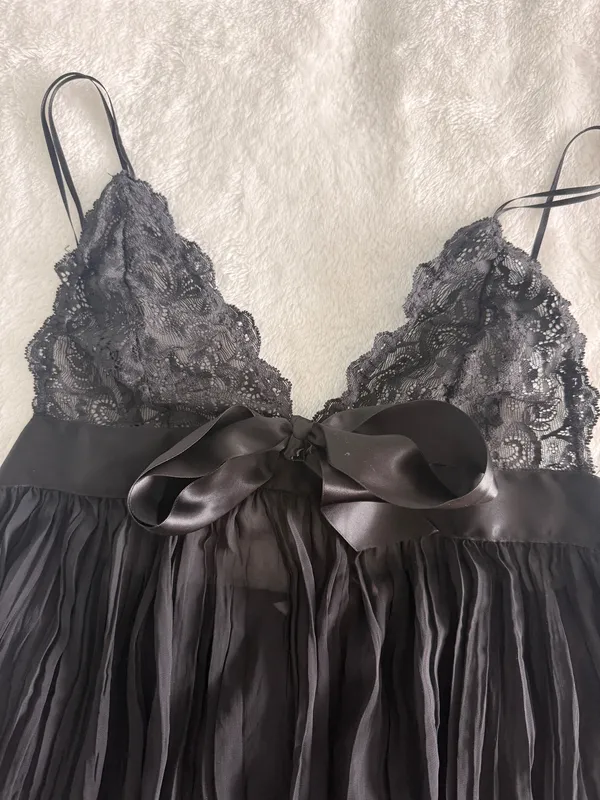 Victoria's Secret Black Lingerie Babydoll - Image 3