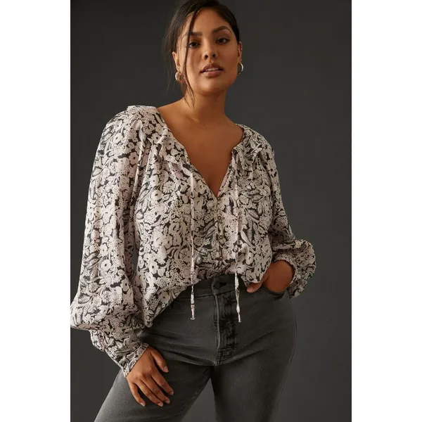 ✨By Anthropologie Peasant Sz XS Blouse✨ - Image 5
