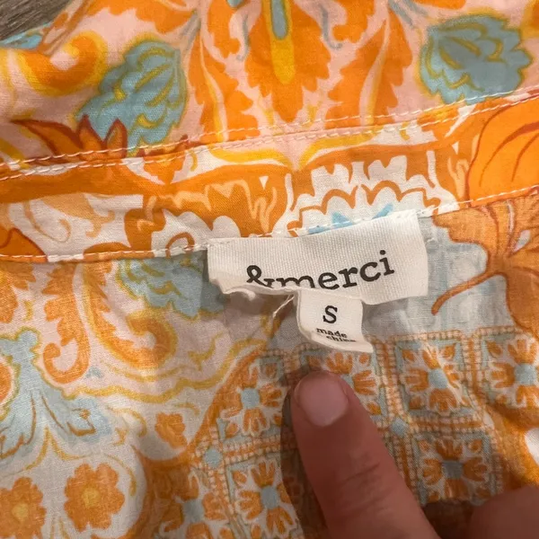 &Merci orange‎ and blue mini dress size S - Image 11