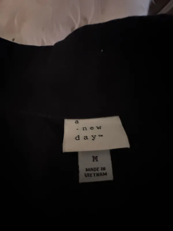 A New Day Solid Black Relaxed Fit Blazer - Image 5