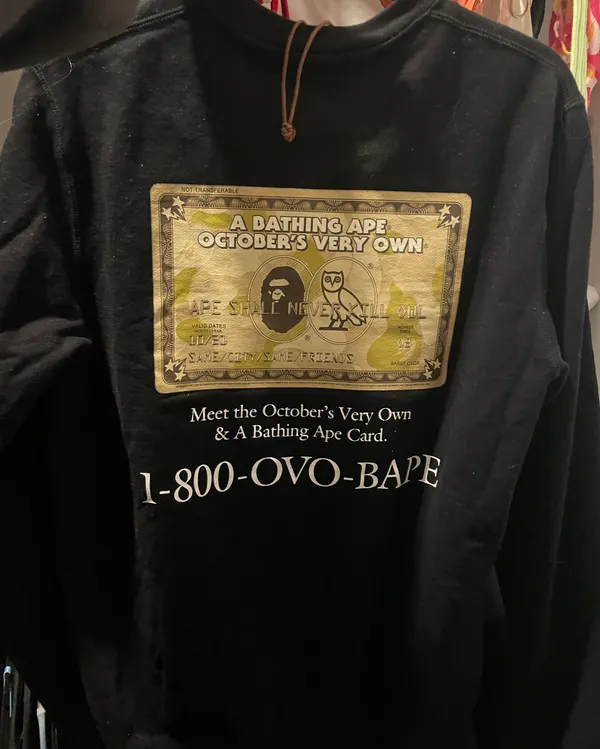 A Bathing Ape X OVO Crewneck - Image 3