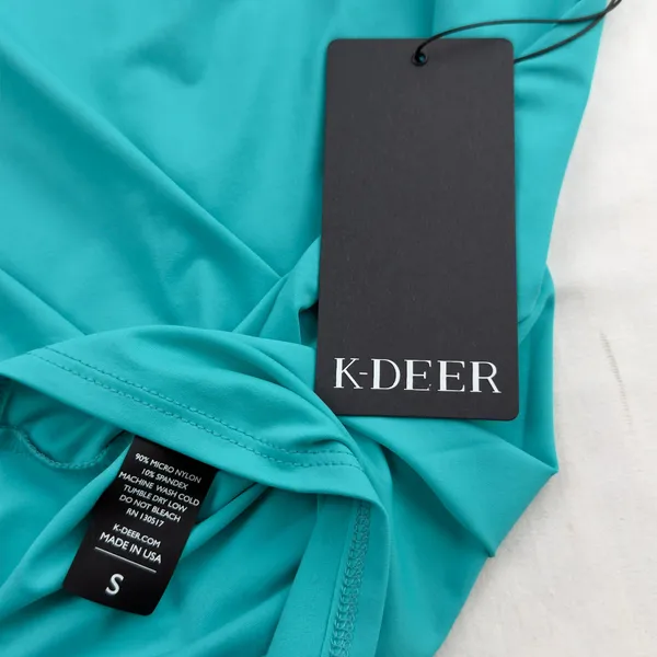 K-Deer Microflex T-Back Aqua Top NWT Small Athleisure Yoga Workout - Image 7