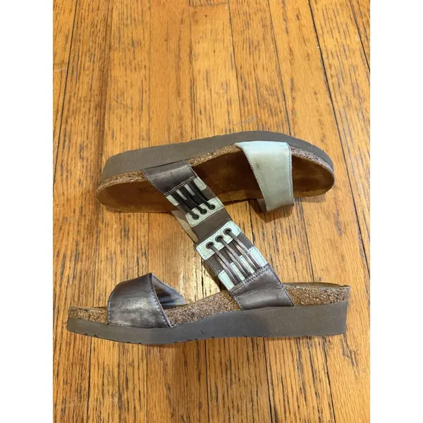 Naot Shoes Sandals Womens Size 7 EU 38 Multicolor Leather Wedge Slide Comfort - Image 6