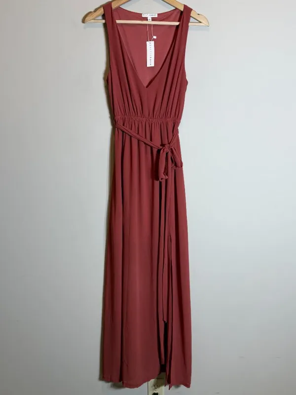 Baltic Born Hera Chiffon Maxi Dress Women XS Berry Formal Bridesmaid Wedding NWT - Image 6