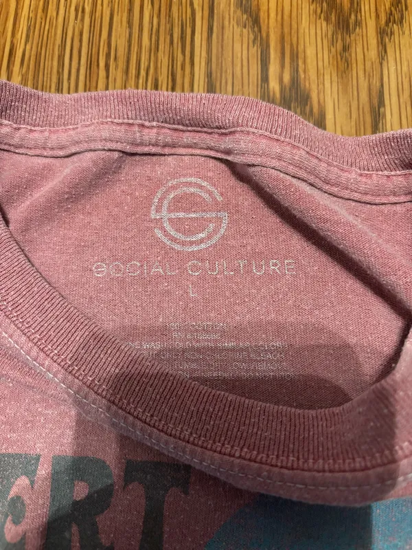 Western Graphic Nevada Tee Pink Size L - Image 2