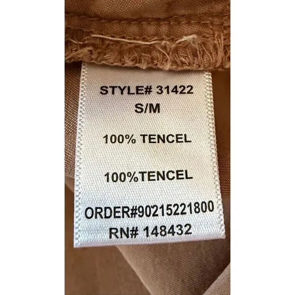 Be cool S/M 100% Tencel Utility Shirt Jacket Snap Buttons - Image 7