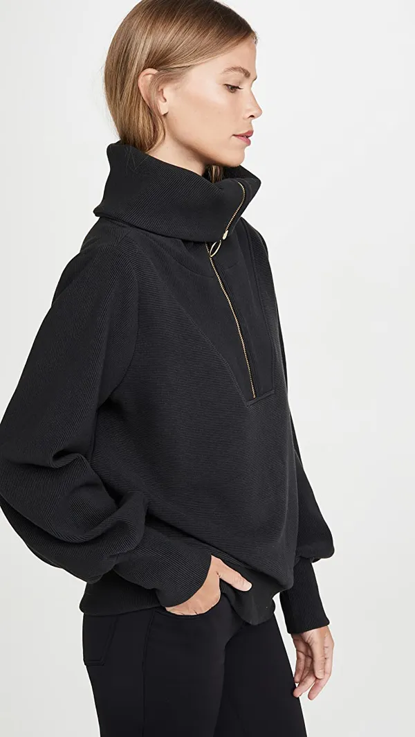 Varley Grey Quarter Zip  - Image 2