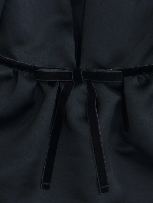 H&M black bubble top and mini skirt set - Image 5