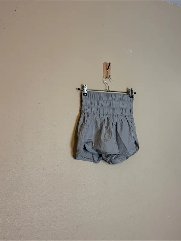 Free People Movement The Way Home Shorts Arctic Silver Grey High Waist‎ Small - Image 4