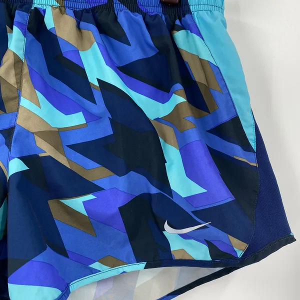 Nike Women's Dri-Fit Geometric Running Shorts Size Large - Image 2
