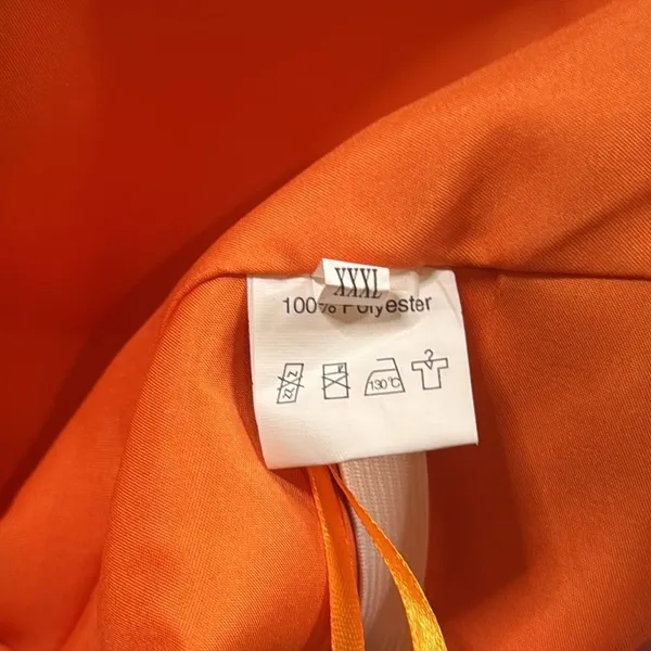 Women’s Orange Short Chiffon Formal Dress Strapless Zip Back Size XXXL NWT - Image 8