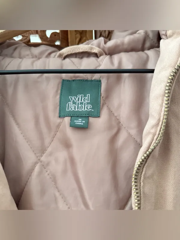 Women Canvas Hooded Utility Jacket - Wild Fable - Image 3