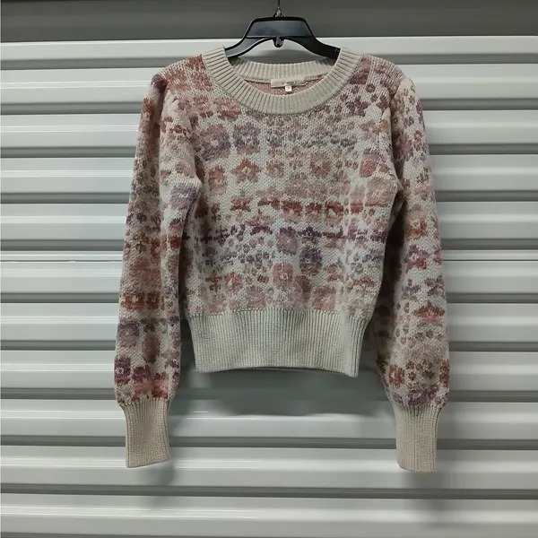 LoveShackFancy Womens Luxury Wool Alpaca Blend Sweater Sz Medium Cottage Knit - Image 5