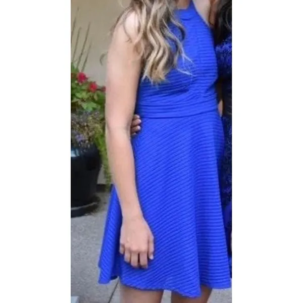 Altar’d State Clear Skies Dress Size Small Blue Skater Dress Mini - Image 5
