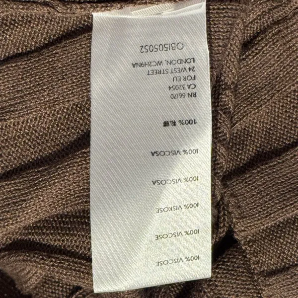 NWT Free People Cropped Tank Top Ribbed Racerback Y2K 90s Minimalist Brown XS - Image 4