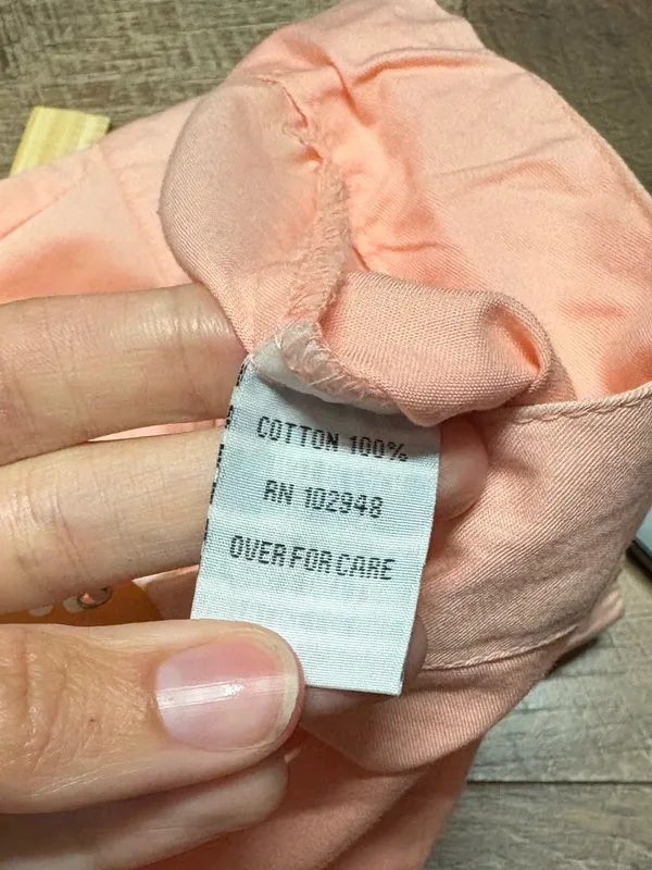 NWT Tulle Boutique Brand 100% Cotton Pink Pants Size Medium - Image 3