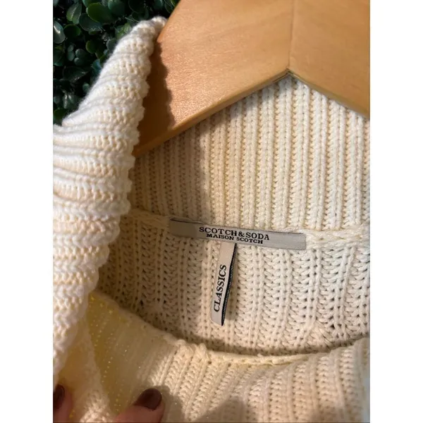 Scotch & Soda Sleeveless Knit Turtleneck Sweater Sz Small - Image 3