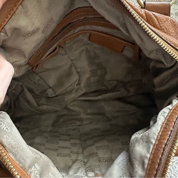 Michael Kors Brown Leather Satchel - Image 4