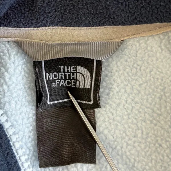 The North Face Womens Full Zip Fleece Jacket‎ Blue Navy Mock Neck Small - Image 5