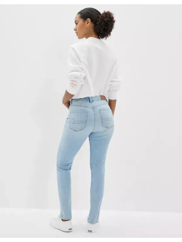 (C151) American Eagle Next Level Stretch Curvy High-Waisted Jegging Women's 4 - Image 3