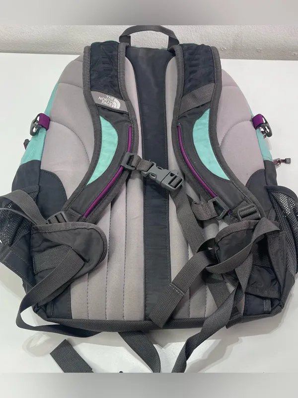 The North Face Borealis Backpack Aqua Purple Hiking Travel Daypack Outdoor - Image 9