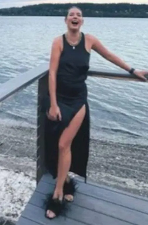 FOR LOVE & LEMONS Taliah Maxi Dress in Black Size Large - Image 3